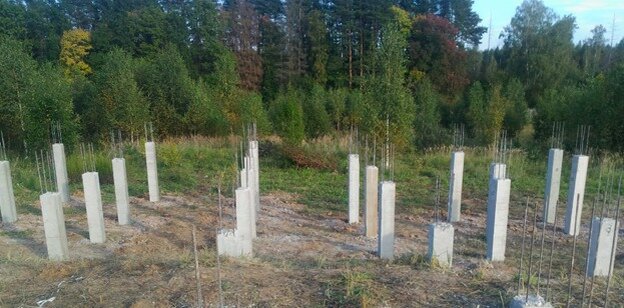 Вот образец такого фундамента