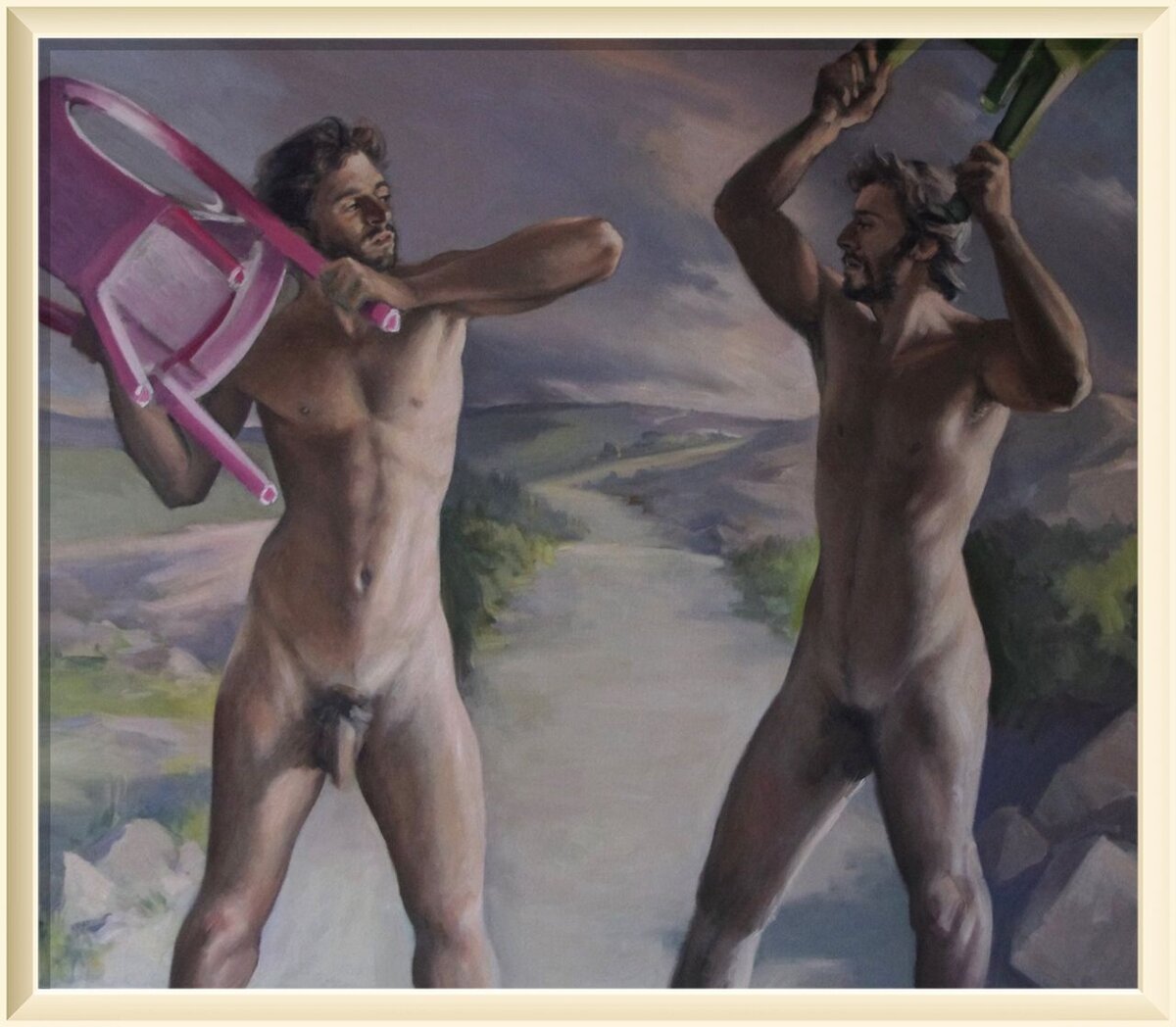 мужики голые с цветами фото 71