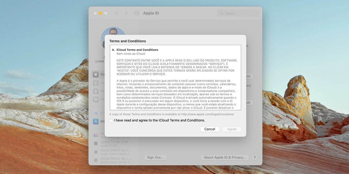 Пользователи macos. Mac os Ventura боковое меню. Новые положения и условия ICLOUD не принимаются. Условия и положения ICLOUD принимать или нет