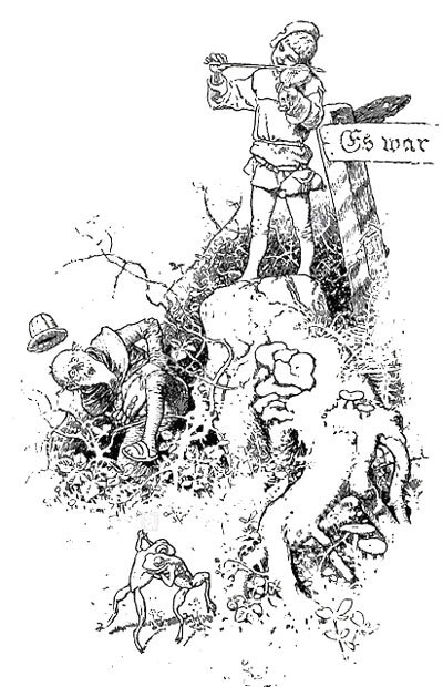 Иллюстрация Германа Фогеля к сказке «Еврей в терновнике».