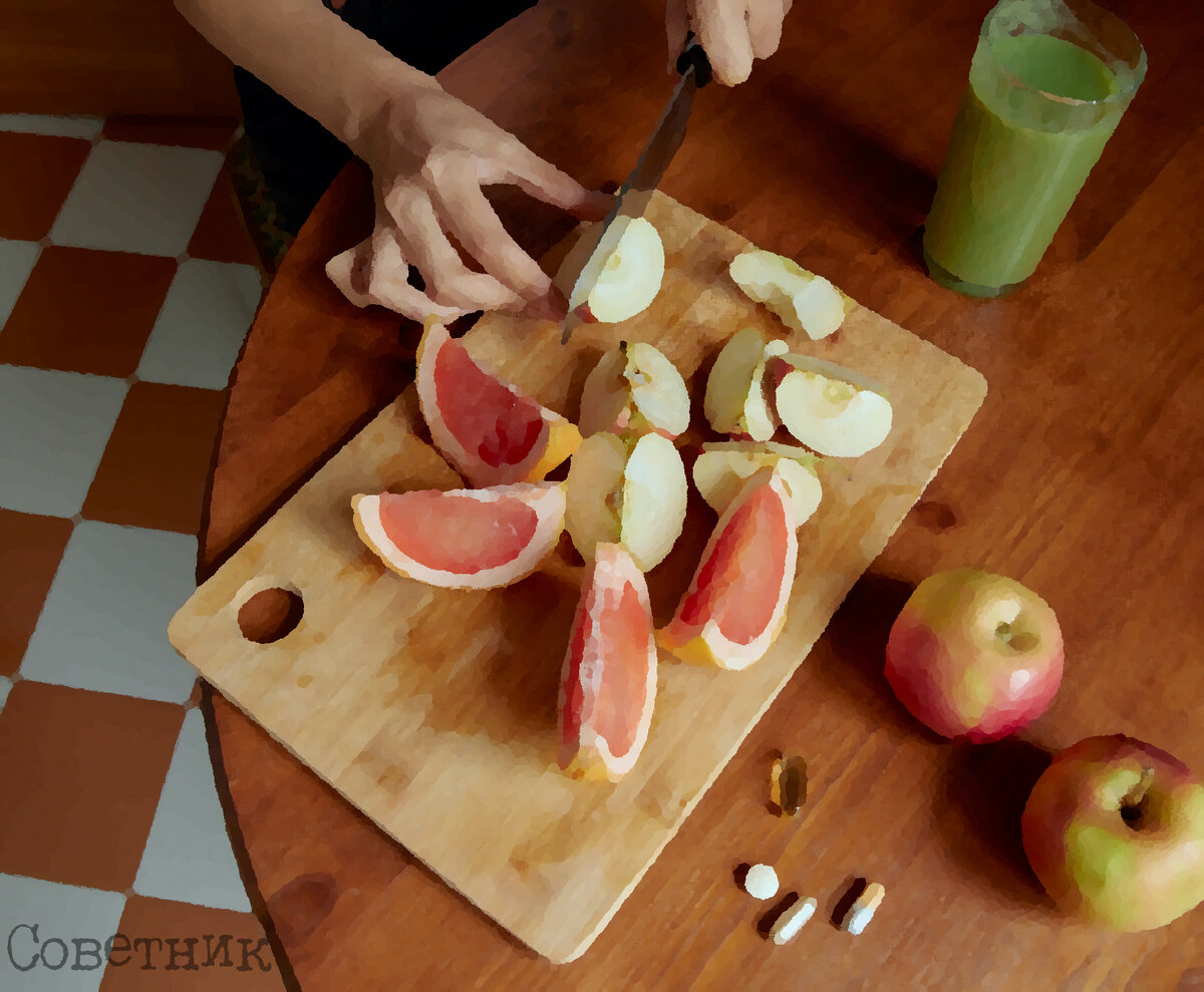 работа с доской на кухне