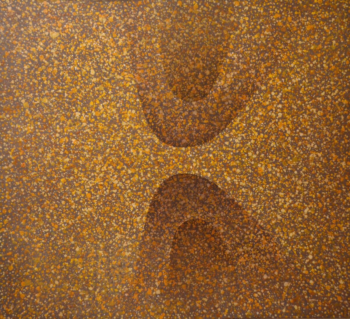 Нурлан Абишев,  "БЕРЕКЕ"  - "БЛАГОПОЛУЧИЕ", холст, масло 130×130 см 