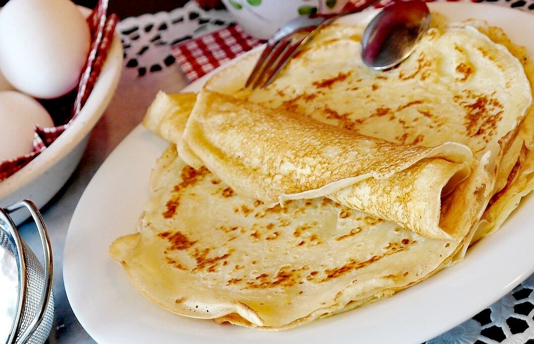 Блины без глютена, лактозы и сахара