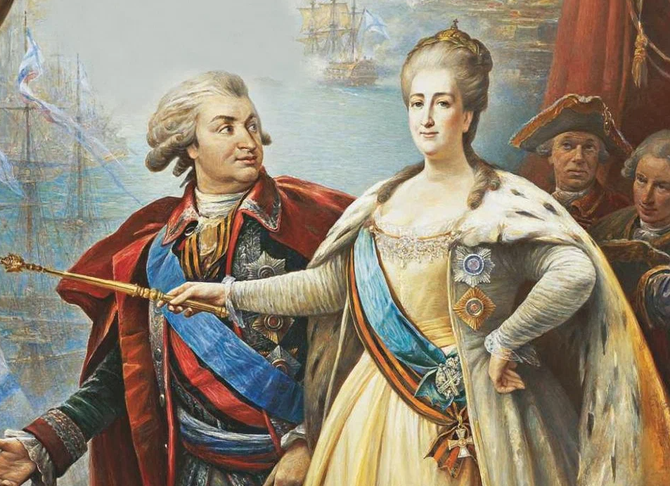 Василий Нестеренко «Триумф Екатерины II» (фрагмент) / Большой Царицынский дворец, Москва 
