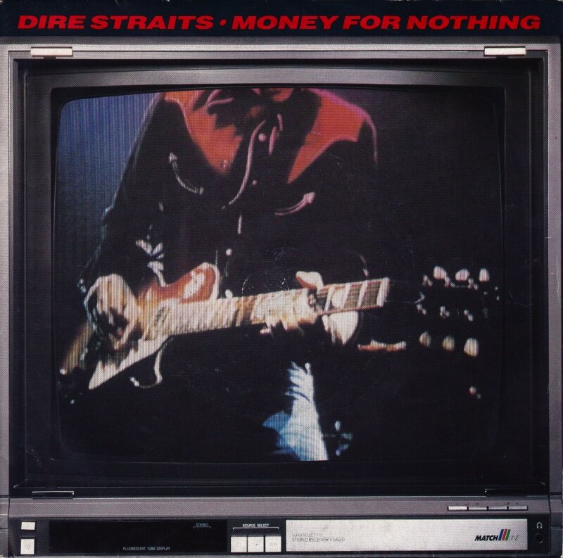 Обложка сингла "Money For Nothing" британской рок-группы Dire Straits
