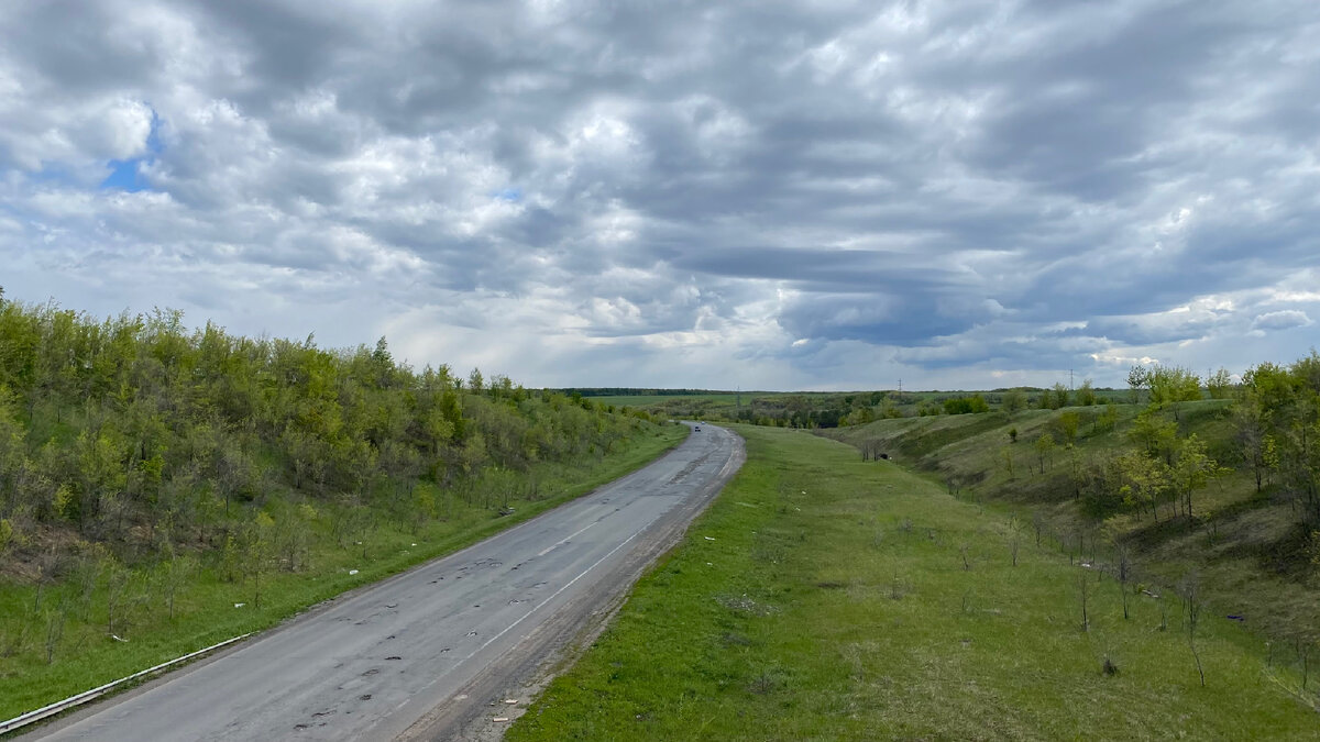 Вид на трассу с эстакады