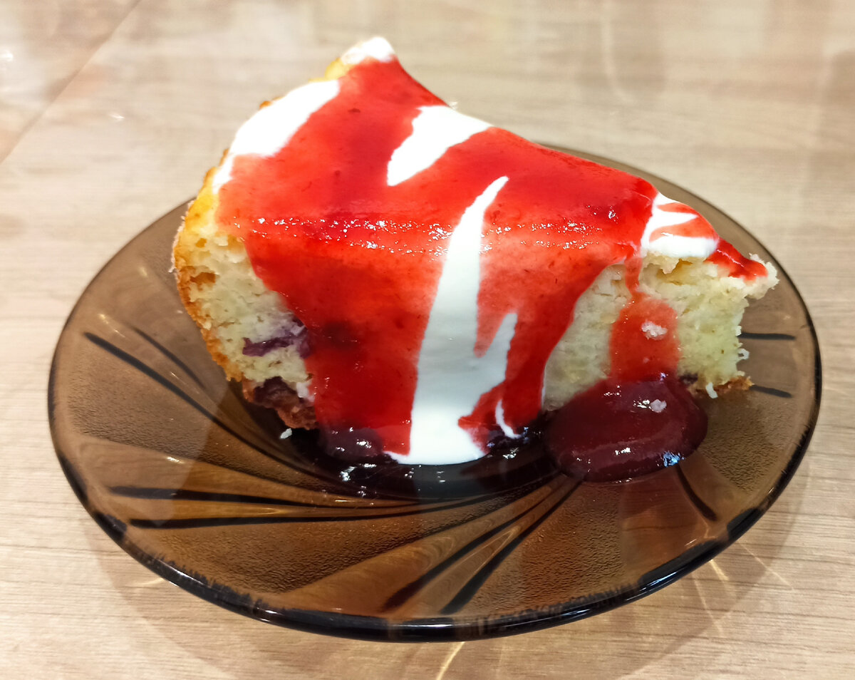 Запеканка с джемом и сметной