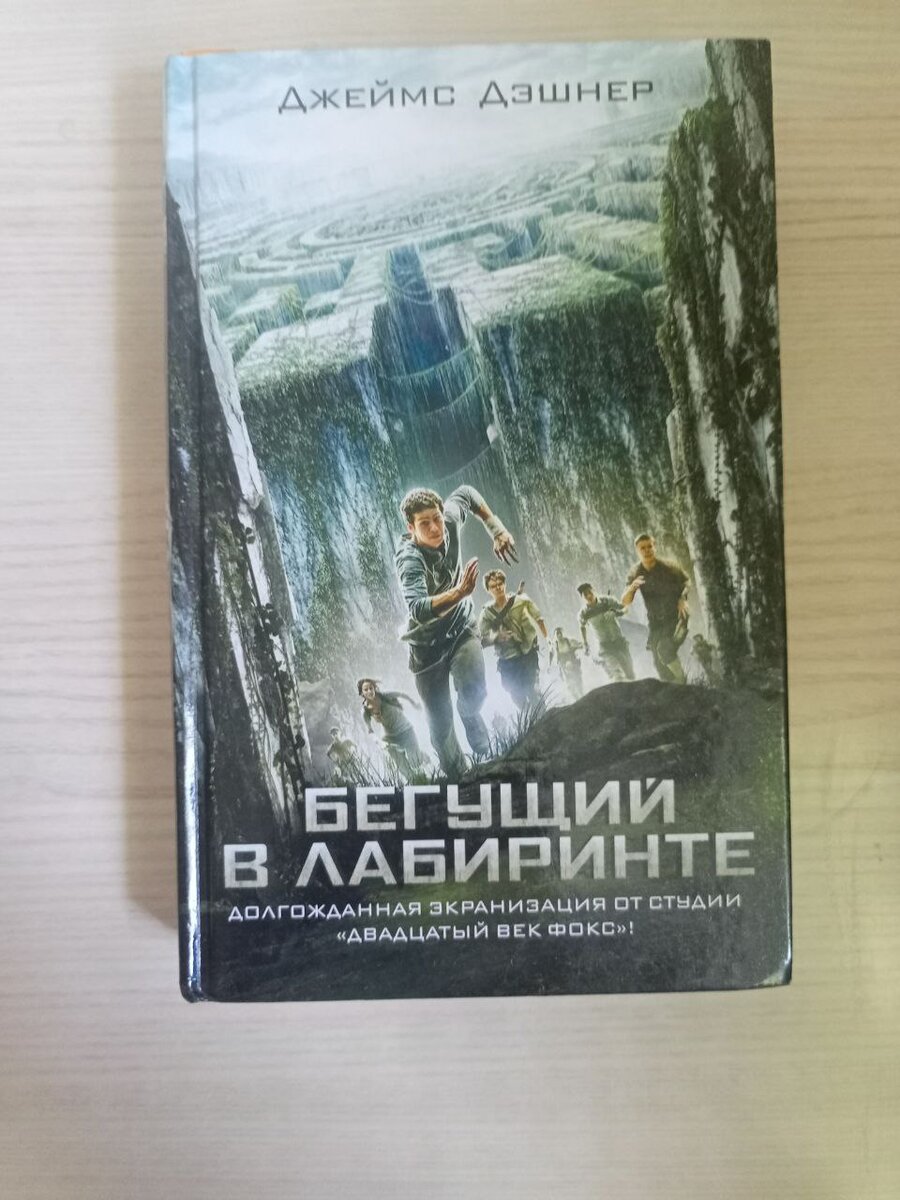 нынешнее и предыдущее оформление книг "Бегущий в лабиринте".