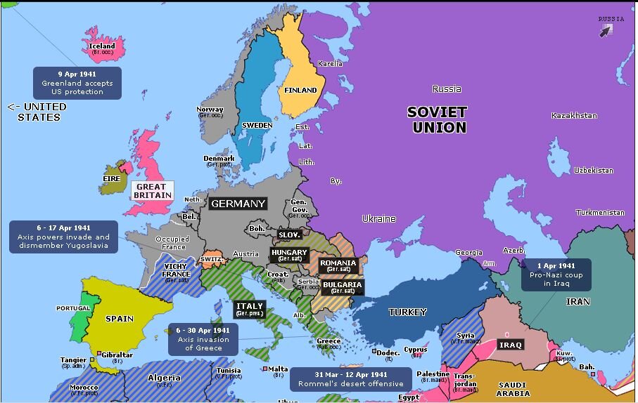 Карта германии 41 года