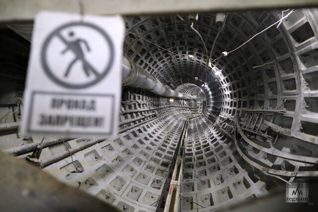    Строительство станции метро «Горный институт» Дарья Драй © ИА REGNUM