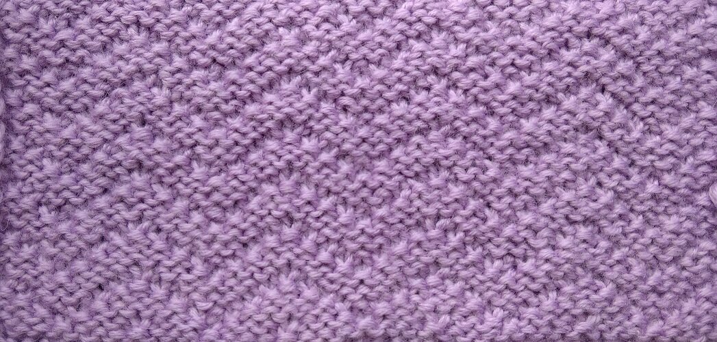 Изнаночная сторона узора Зигзаг