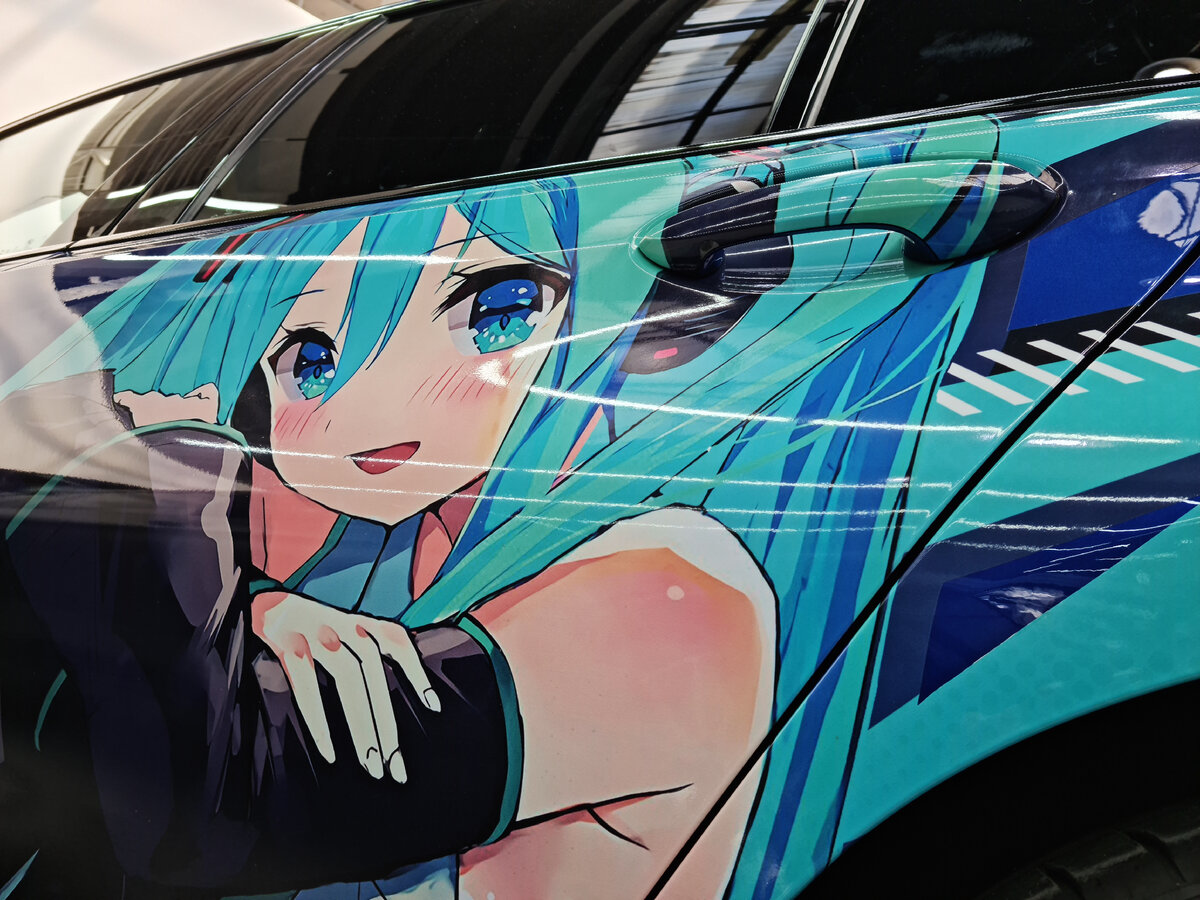 BMW 3 серии винилография (аниме) на бока Hatsune Miku - японская  виртуальная певица | Детейлинг 🚘 OKLEYKA.PRO Автоблог | Дзен