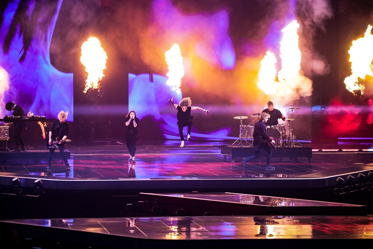 Номер Финляндии. Скриншот с трансляции Первого канала