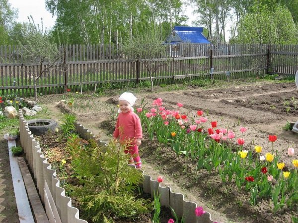 Ограждения для клумб: декоративные бордюры своими руками