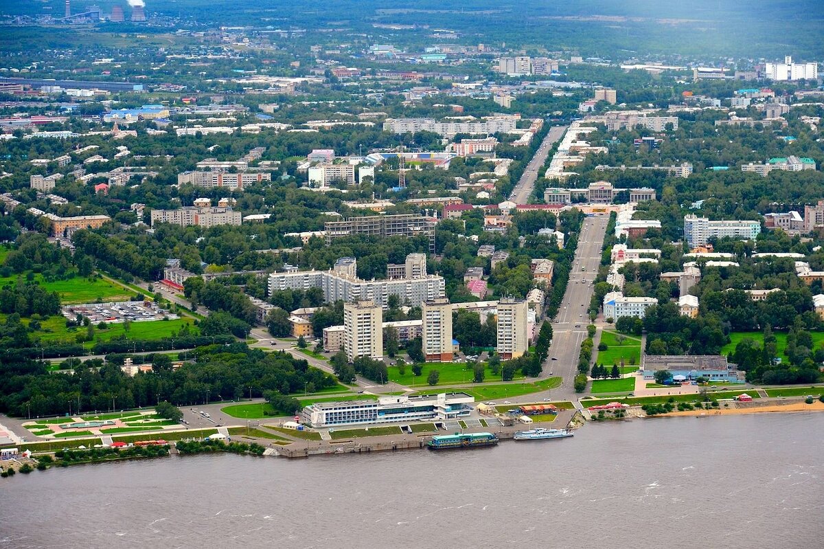 Город с птичьего полета.
