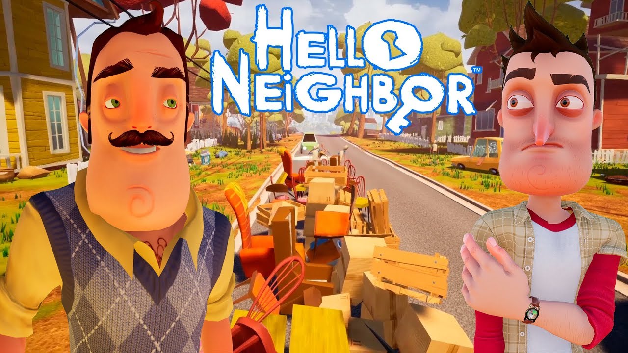 ШОУ ПРИВЕТ СОСЕД!МАШИНА ПРОТИВ БАШНИ ИЗ КОРОБОК!ИГРА HELLO NEIGHBOR ВОРУЕМ  ВЕЩИ У СОСЕДА!ПРИКОЛЫ