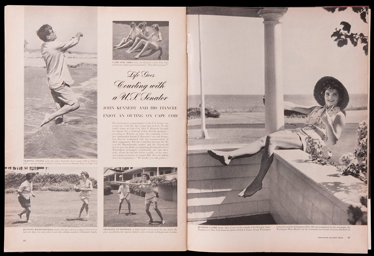 Фотографии Джона Кеннеди на страницах журнала Life