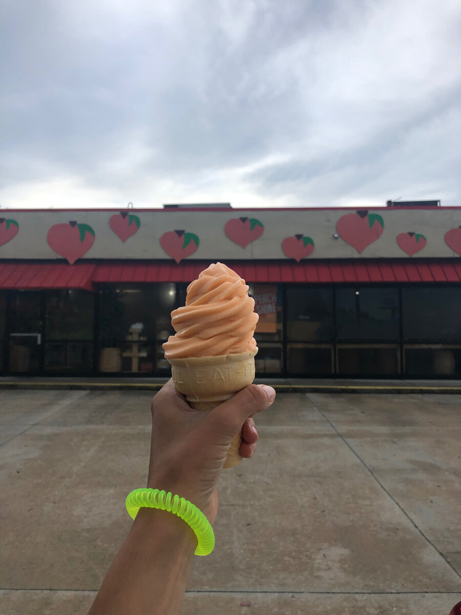 Персиковое мороженое в персиковом штате. Джорджия.. 😍