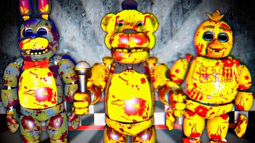 FNAF ЧТО СЛУЧИЛОСЬ с АНИМАТРОНИКАМИ из ФНАФ 1 !!! СЛОМАЛ КРОВАВОГО ФРЕДДИ и НАШЕЛ СПРИНГТРАПА !!!