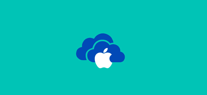 Стилизация из логотипов apple и onedrive