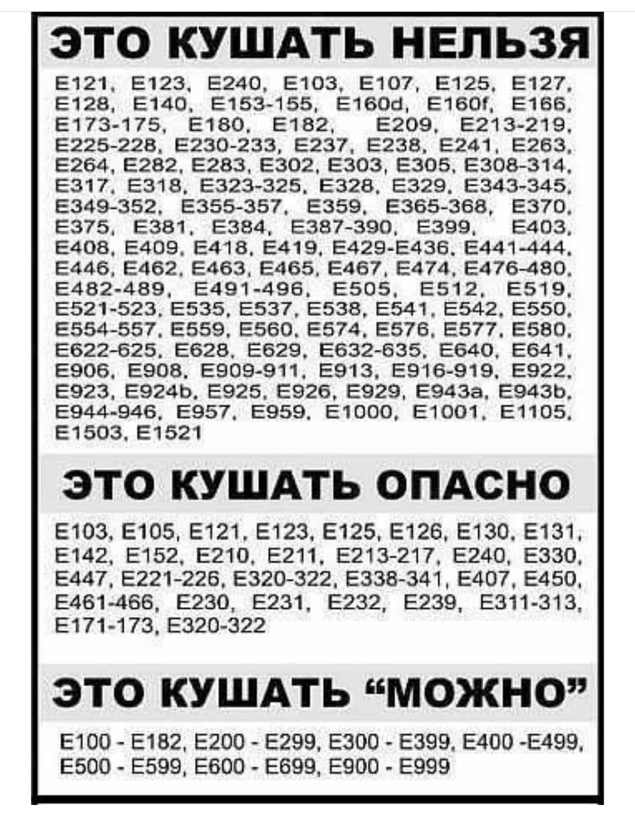 На заметку что написано на этикетках !!!