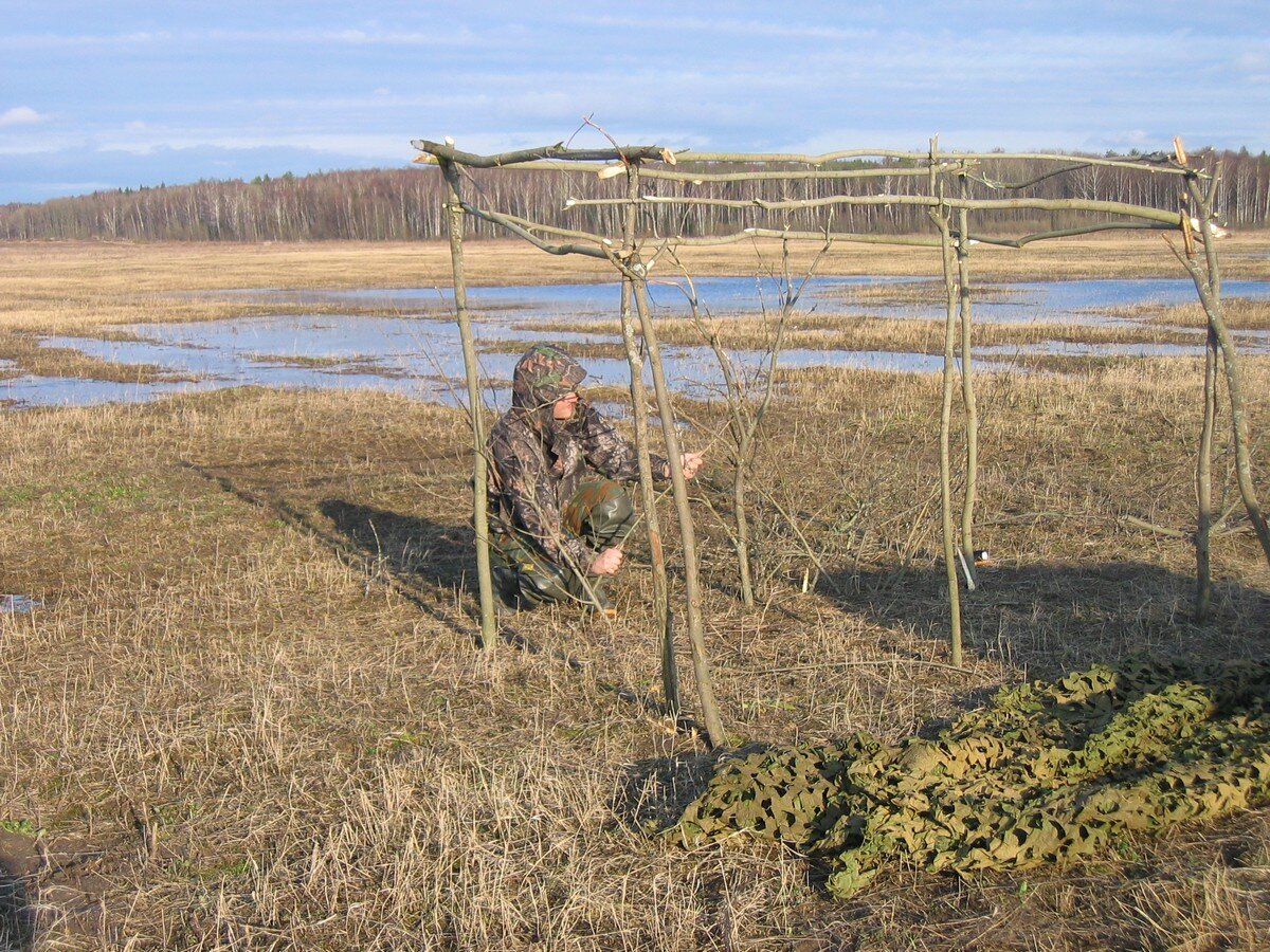 Как подготовить скрадок для охоты на утку своими руками | Agro-Biz | Дзен