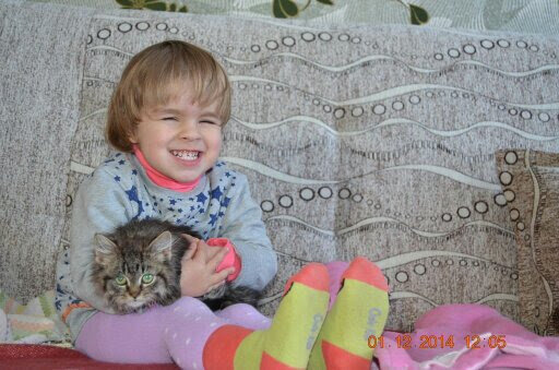 Маргарита с самого детства любит котов
