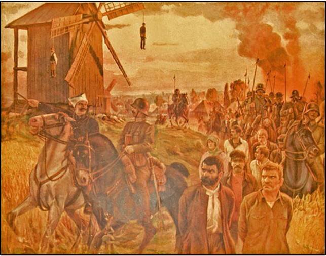 Украинские гайдамаки и кайзеровские вояки на Украине в 1918-м г. 