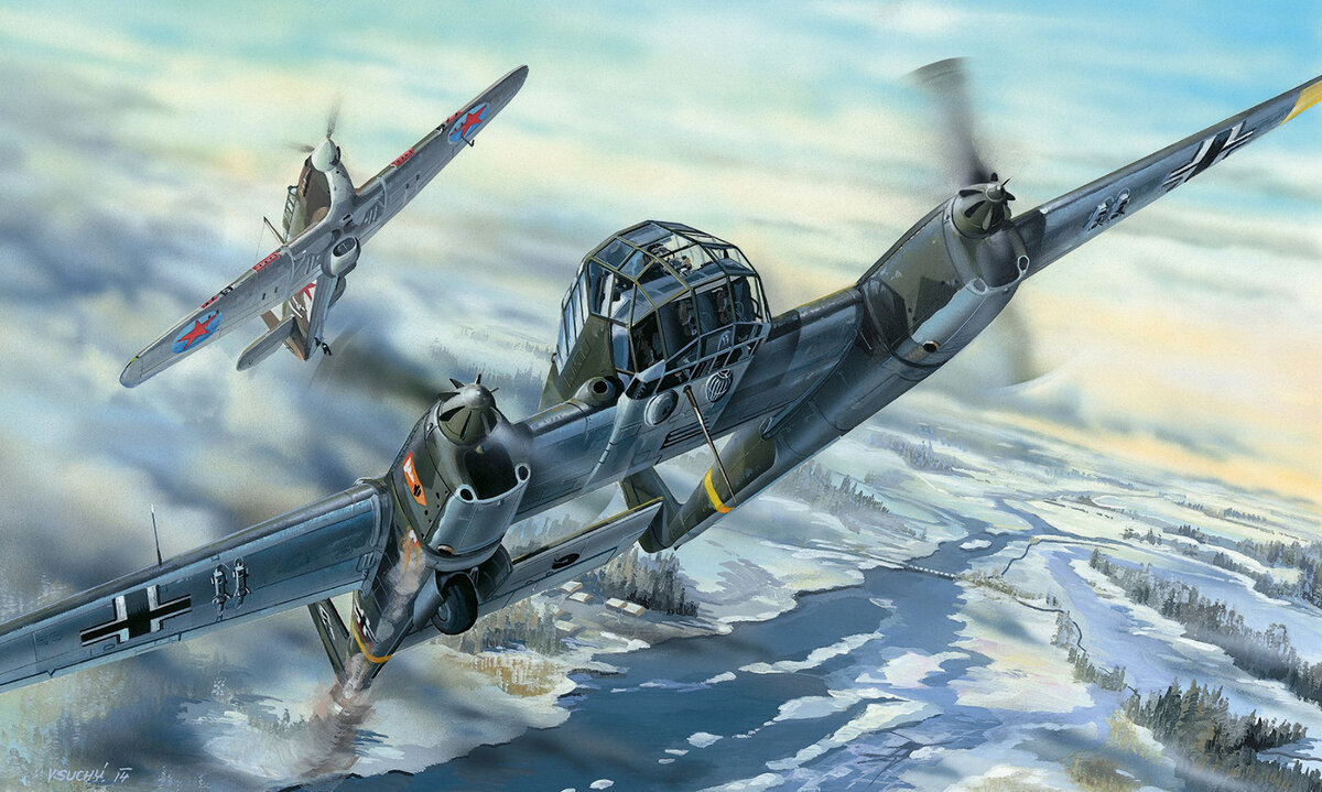 Рисунок самолета Focke-Wulf Fw. 189 "Uhu". Источник: http://warwall.ru/