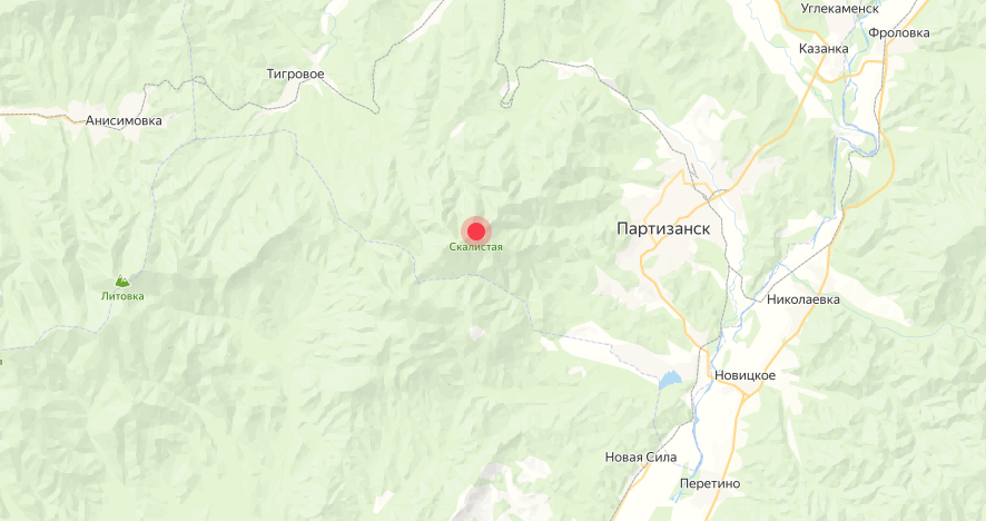 Партизанск на карте. Гора Скалистая Хабаровский край. Скалистые на карте.