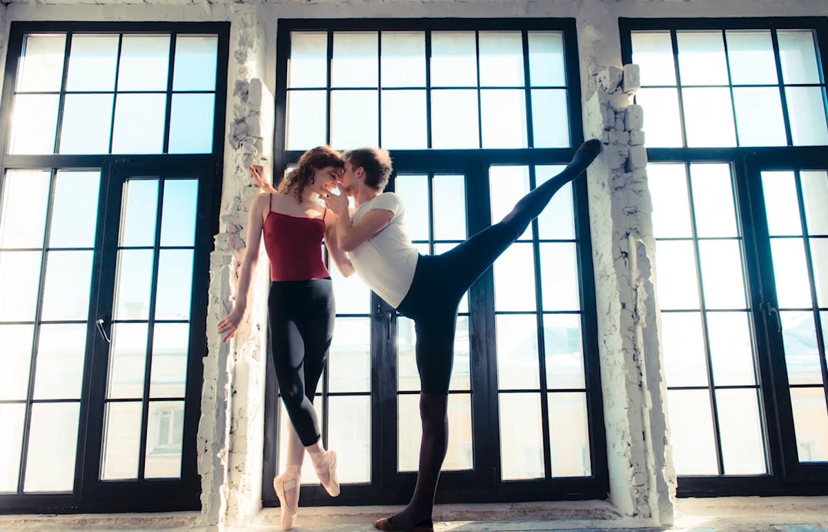 Джой и Никита. Скриншот из фильма «Джой: американка в русском балете»