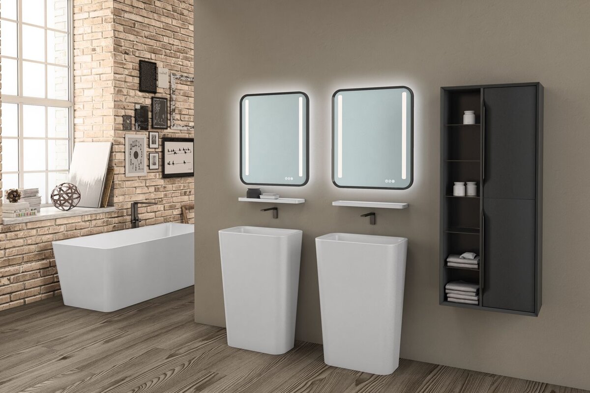 Отдельностоящая раковина из искусственного камня Kerrock RAMONA