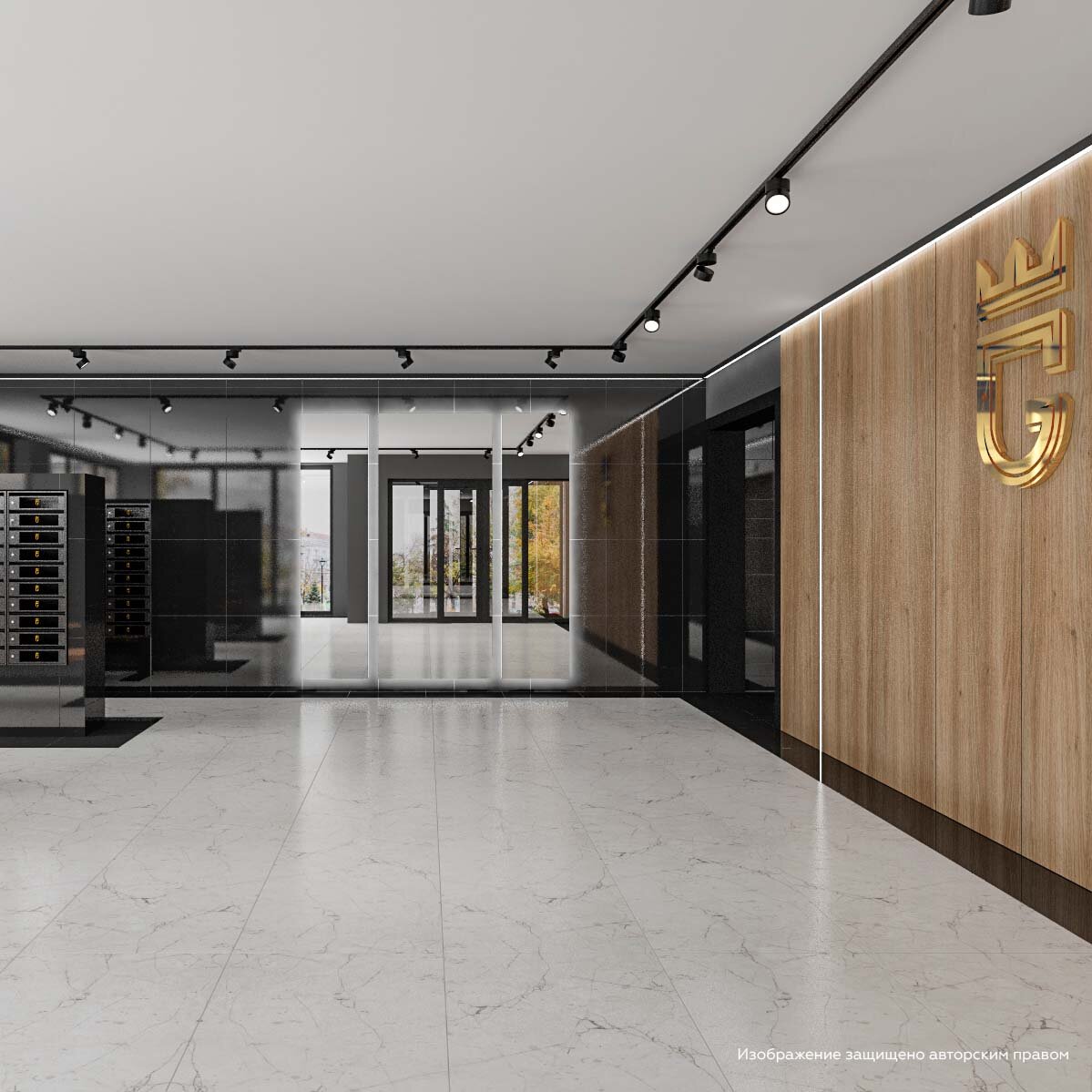 Входная группа в ЖК "Graff House"