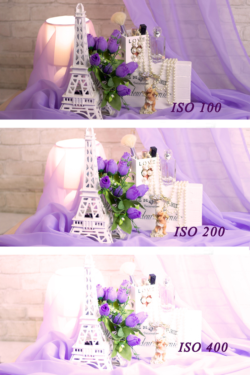 Примеры с разным значением ISO 
