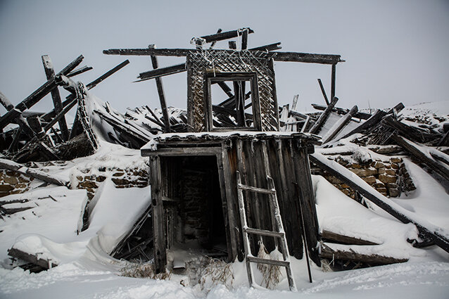 Бараки в лагере Сопка Фото: Нигина Бероева
