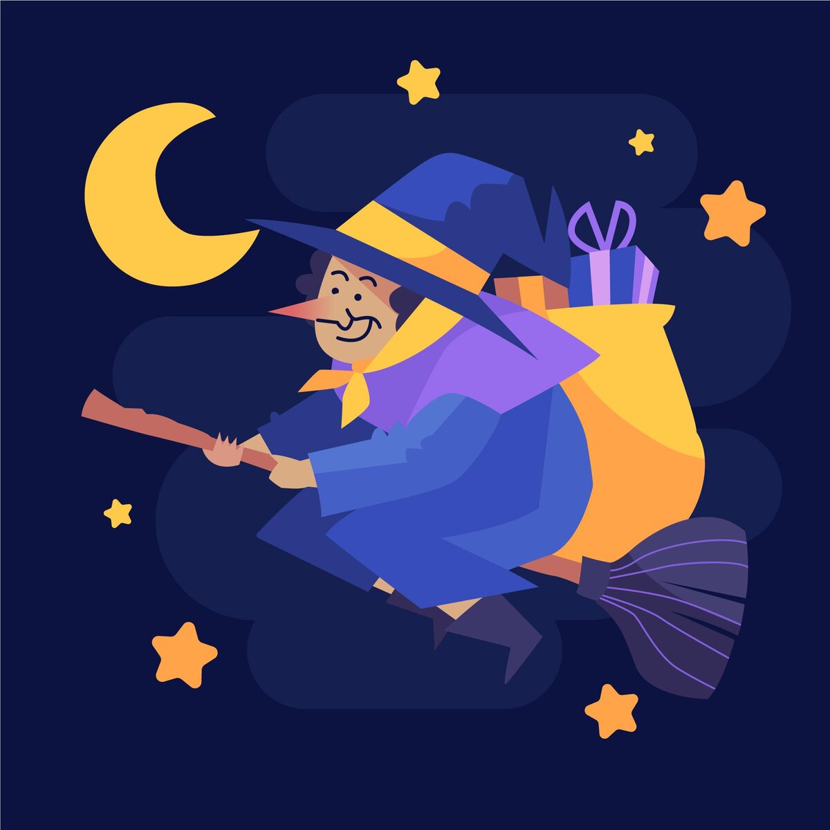 Image by https://www.freepik.com/free-vector/flat-befana-witch-illustration