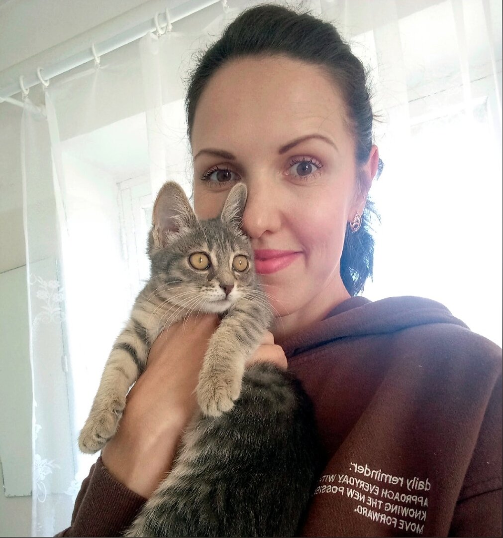 Этому котенку повезло. Как и многим другим, кто оказался на передержке у Даши. Все котята нашли надежный дом.