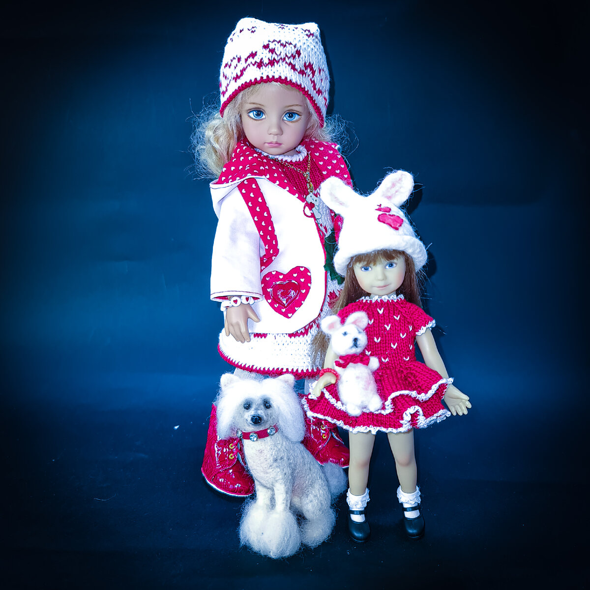 Little darling BJD и Heartstring doll. На прогулке с собачкой.