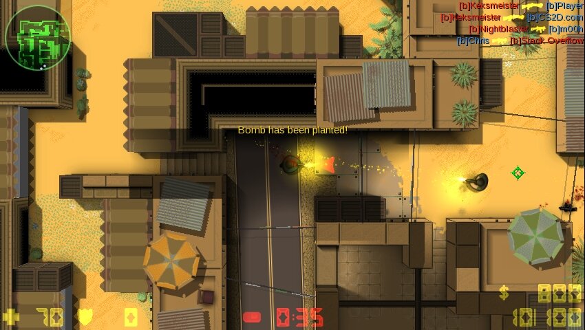 Скрин из игры с режимом с закладкой бомбы