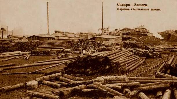 Лесопильный завод Наймушиных на месте нынешней набережной