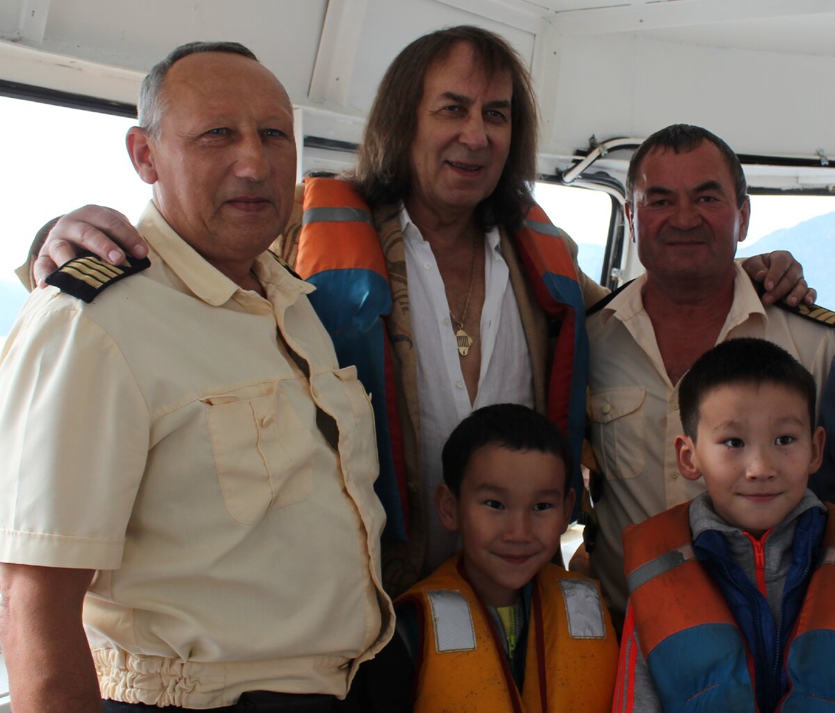 Александр Иванович Иншаков на теплоходе «Пионер Алтая»