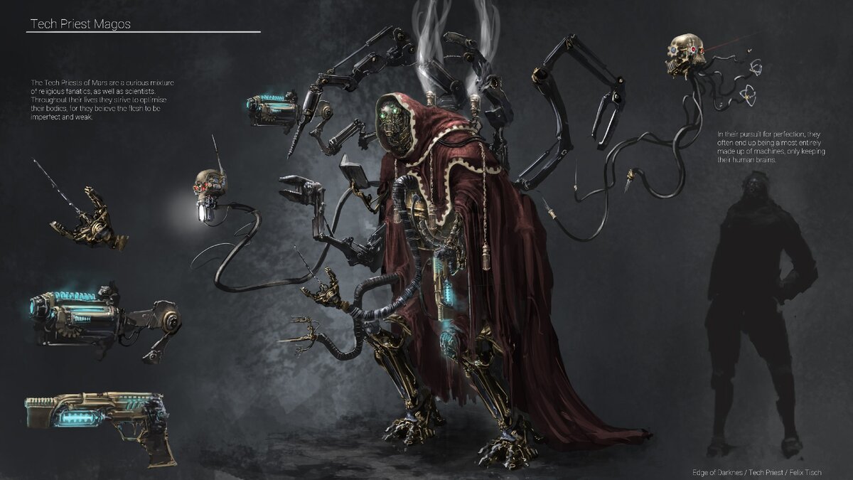 Adeptus mechanicus tech priest art