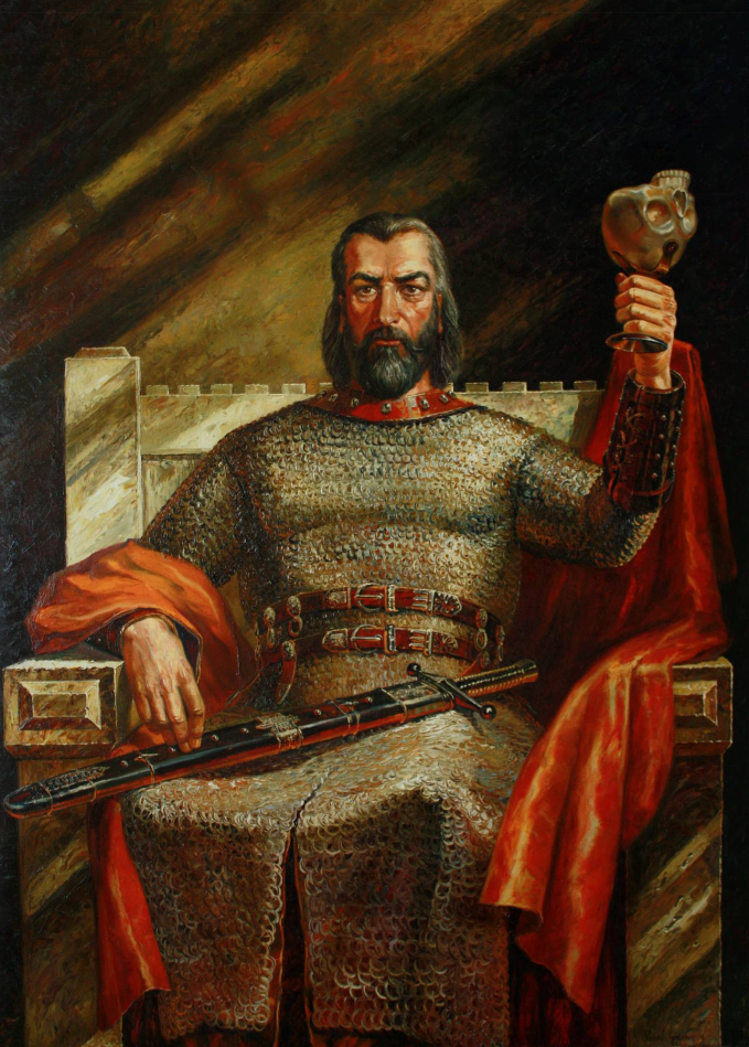Ювиги Кан Крум. Художник Васил Горанов. Фото из общедоступных источников. 
