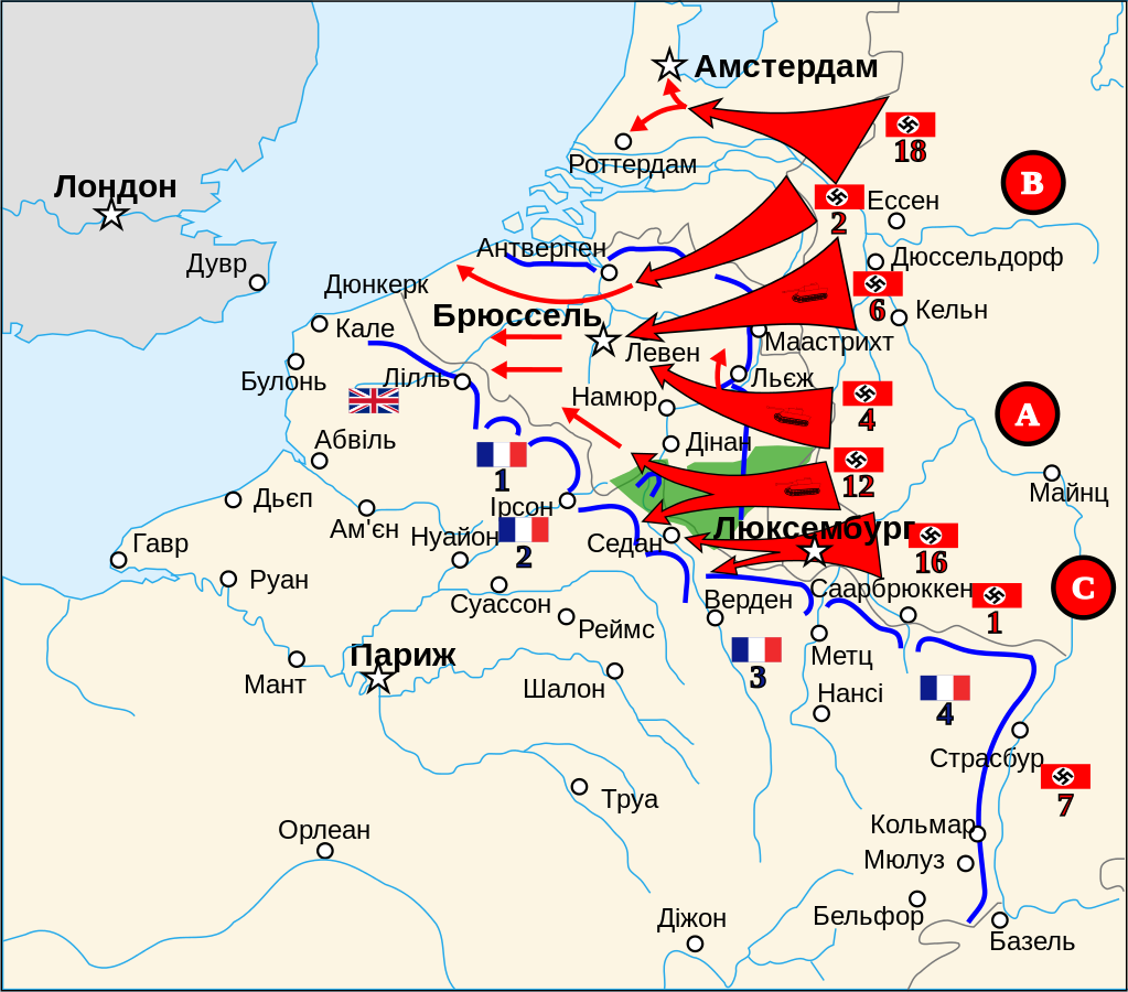Военные операции франции. Карта захвата Франции 1940. Оккупация Франции 1940 карта. План «Гельб». Наступление на Францию.