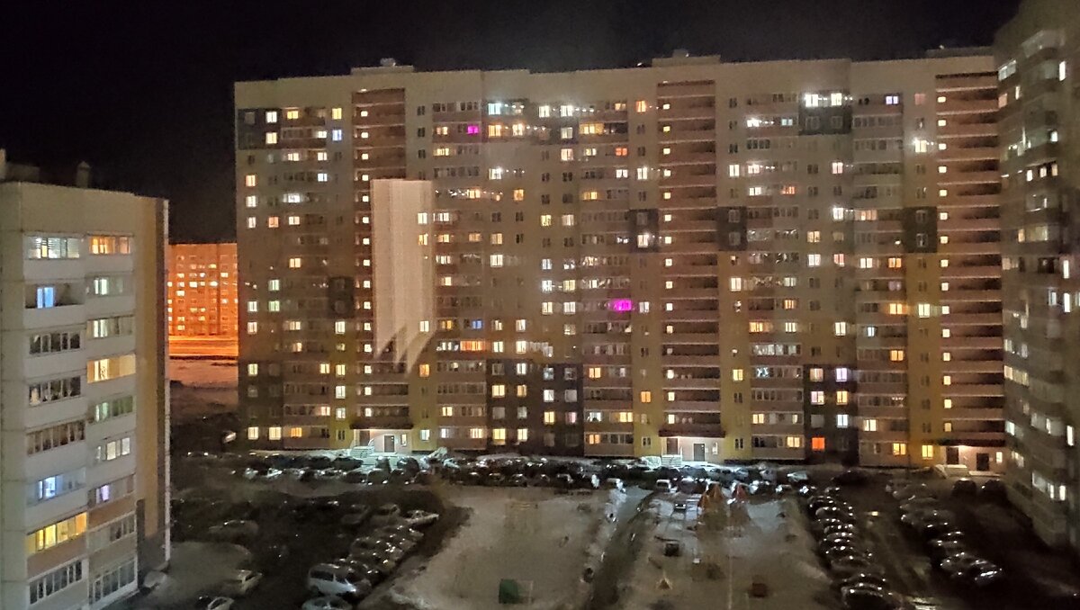 Ночной вид из окна