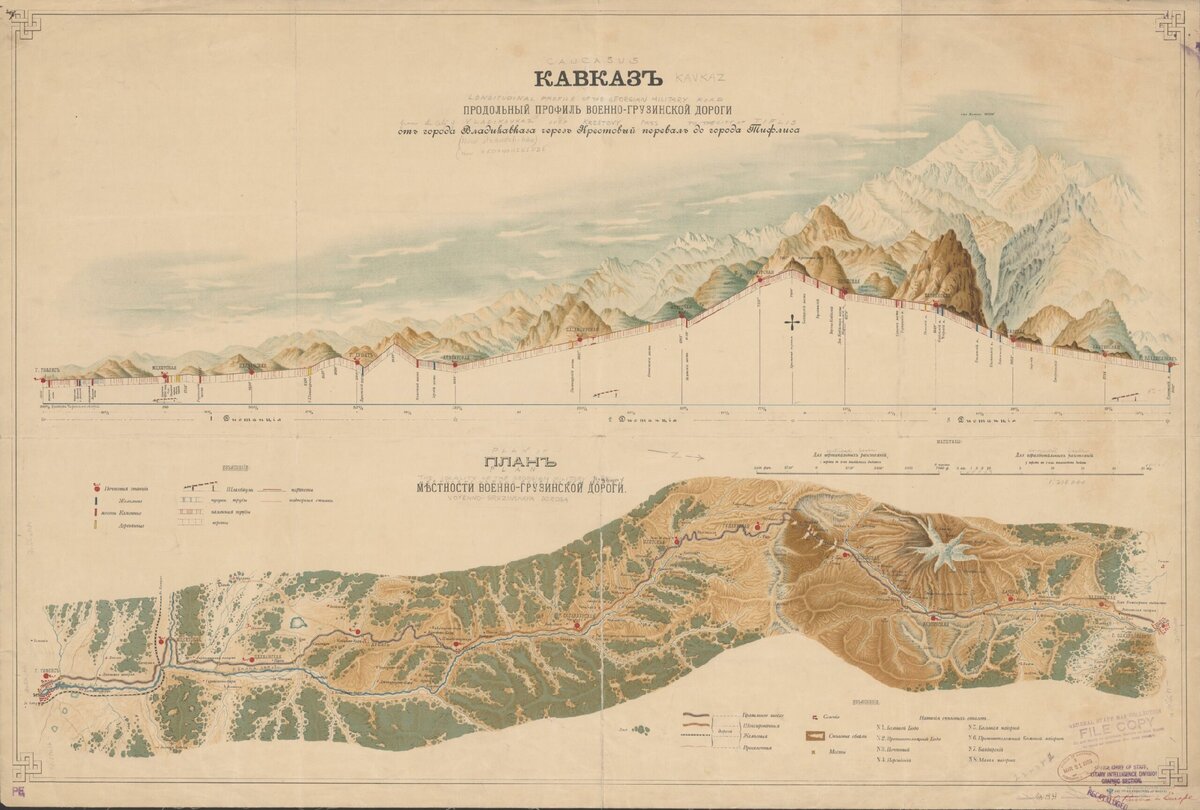 Старинная карта грузии