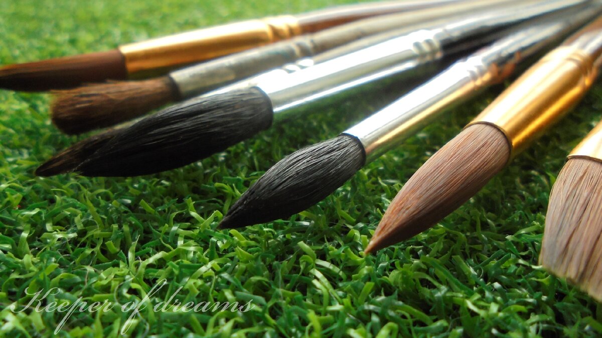 Кисти: белка, пони, синтетика