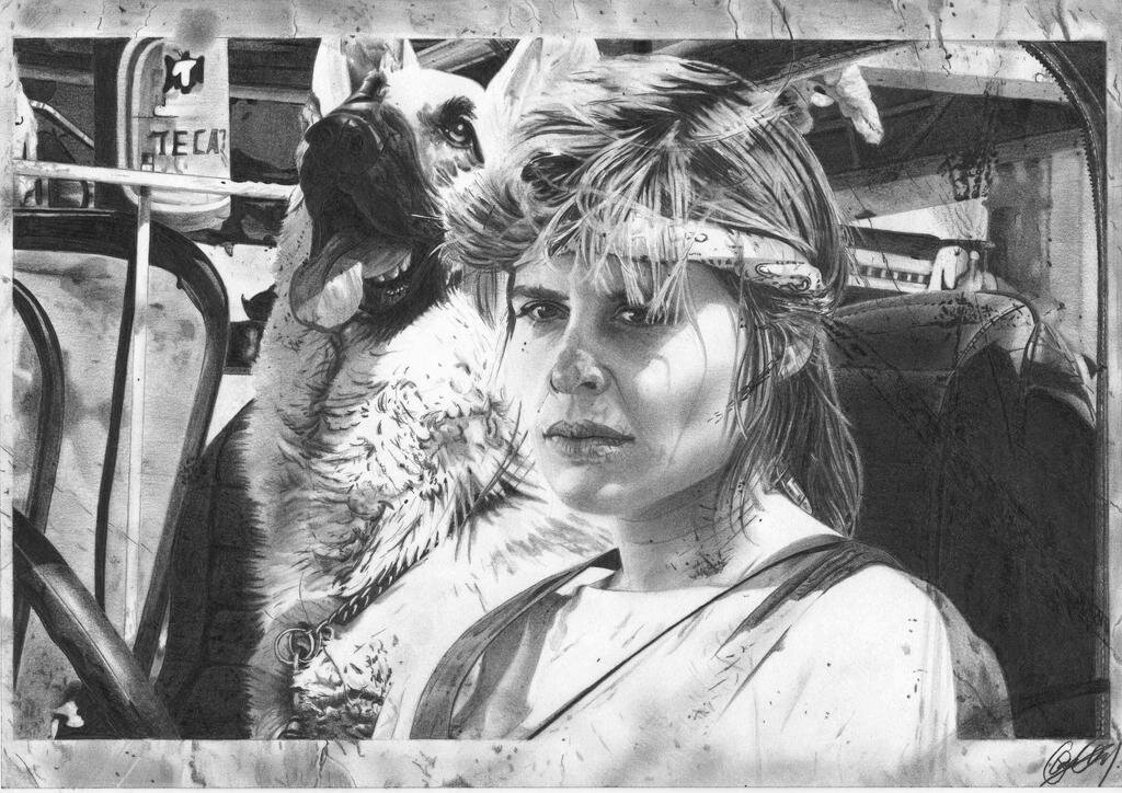 Линда Хэмилтон в образе Сары Коннор