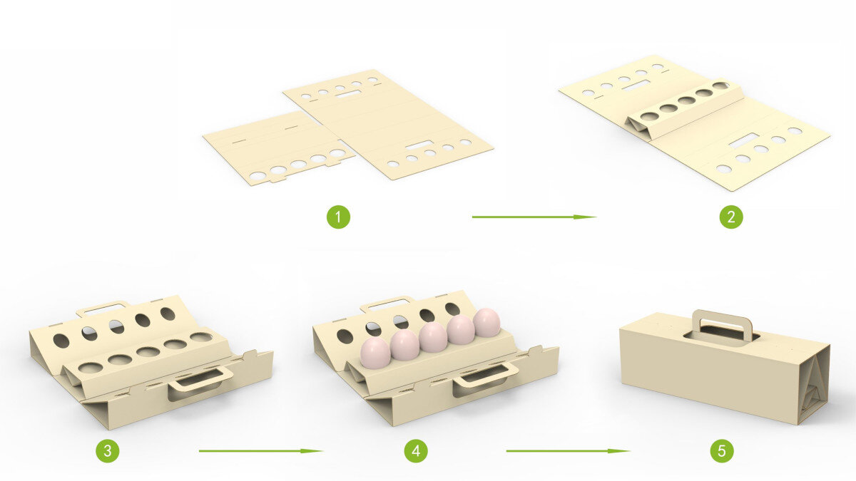 Инструкция по сборке упаковки для яиц