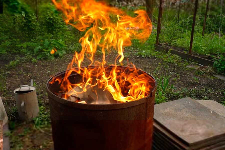 Как правильно сжигать мусор на даче, какой штраф + вариант для садоводства